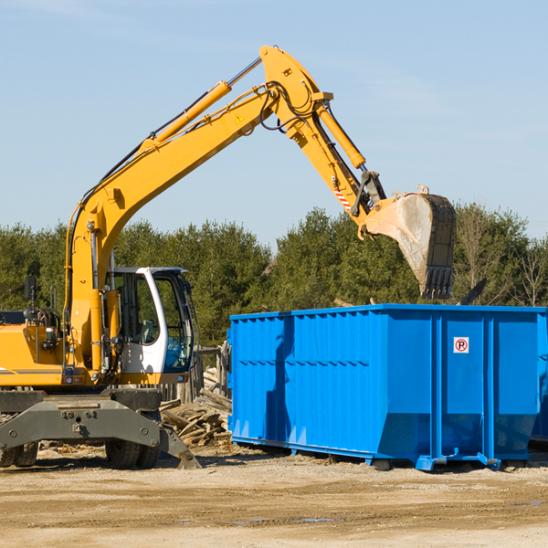 can i choose the location where the residential dumpster will be placed in Fanrock WV